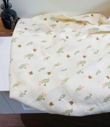 Khăn mặt muslin, khăn tắm muslin họa tiết xinh xắn cho bé giá rẻ